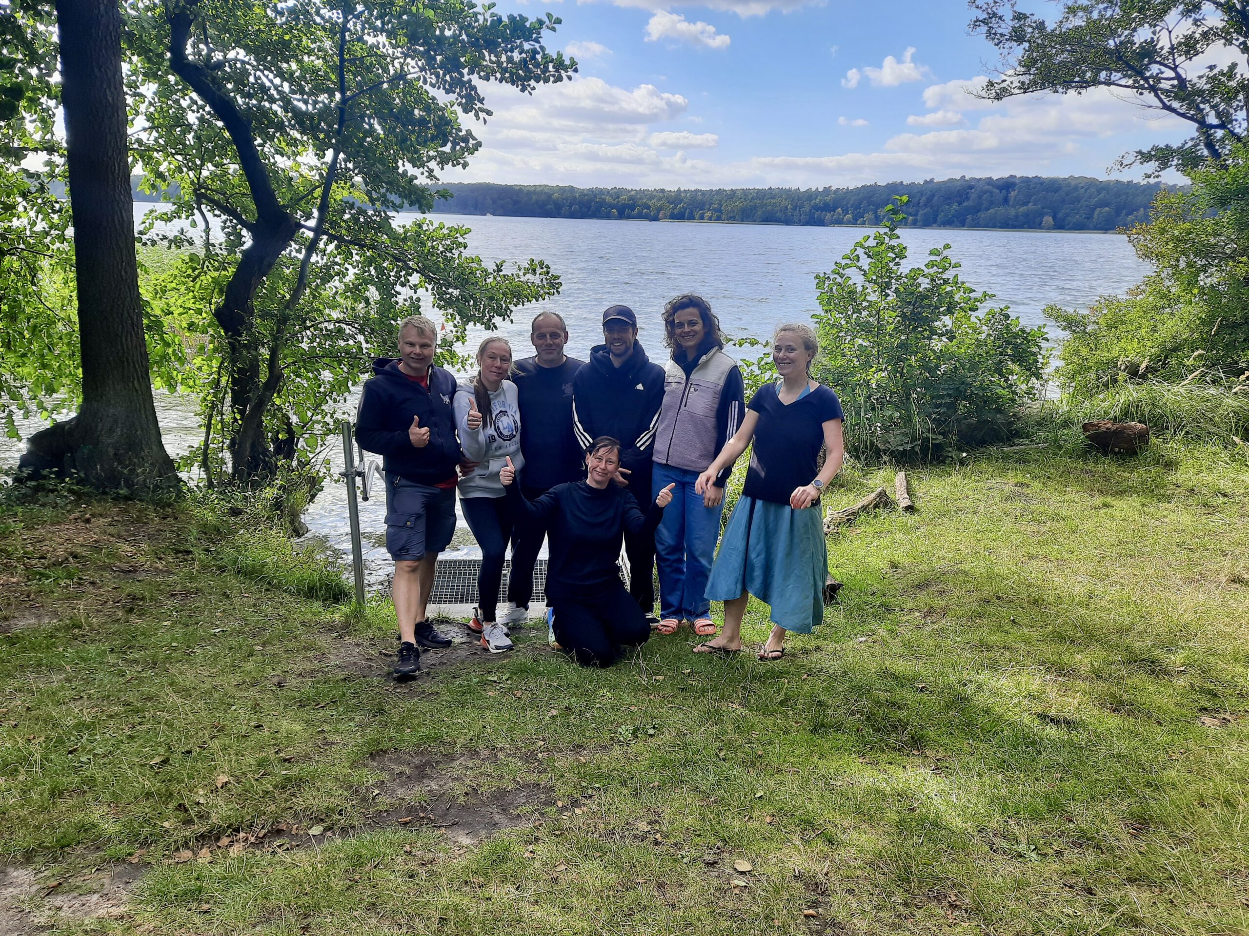 Gruppe von Divecrew Berlin bei der Tauchausfahrt zum Werbellinsee
